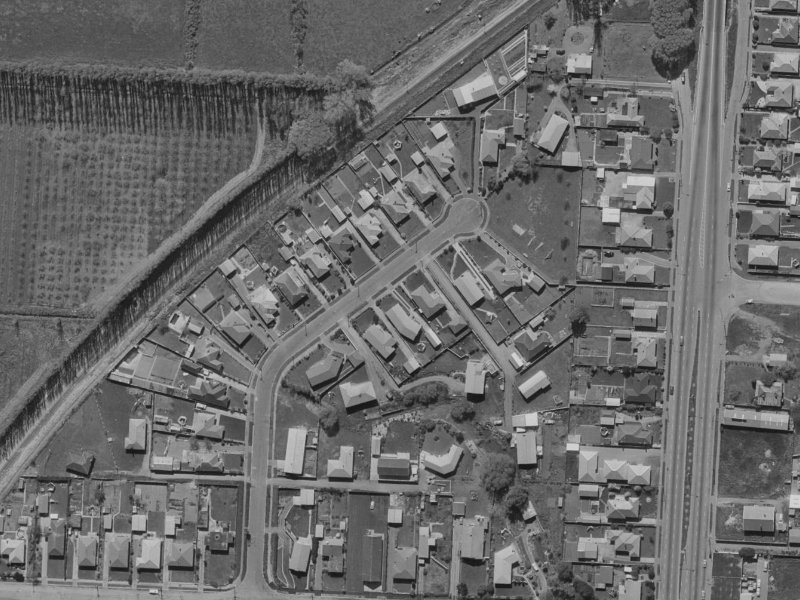 Canberra Place from the air, 1970-1974