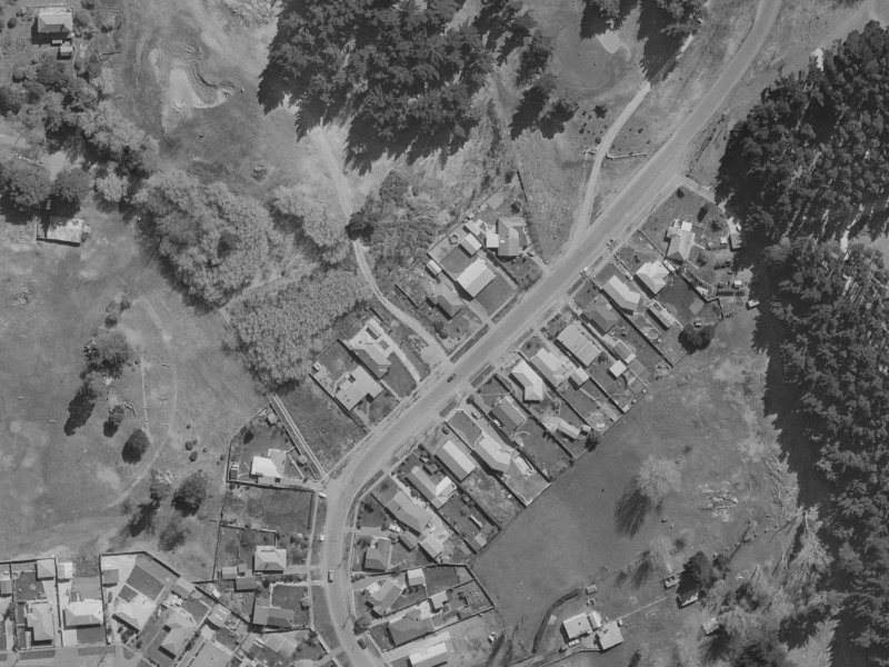 49 Waitikiri Drive from the air, 1970-1974