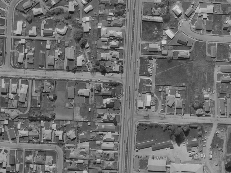 391 Main North Road from the air, 1970-1974