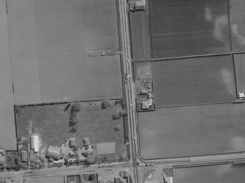445–455 Marshland Road from the air, 1970-1974