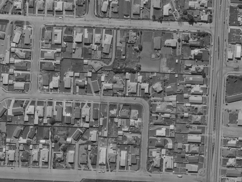22 Rossiter Avenue from the air, 1970-1974