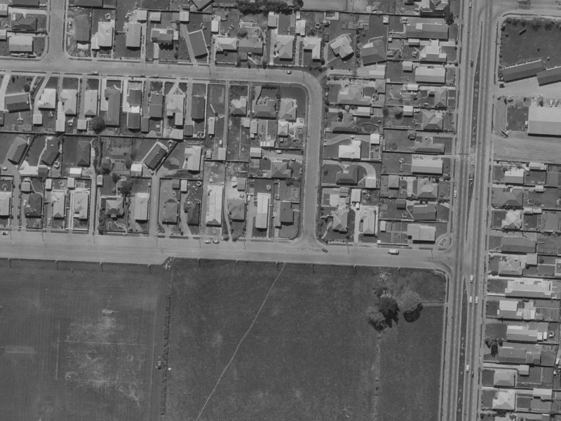 1A Rossiter Avenue from the air, 1970-1974
