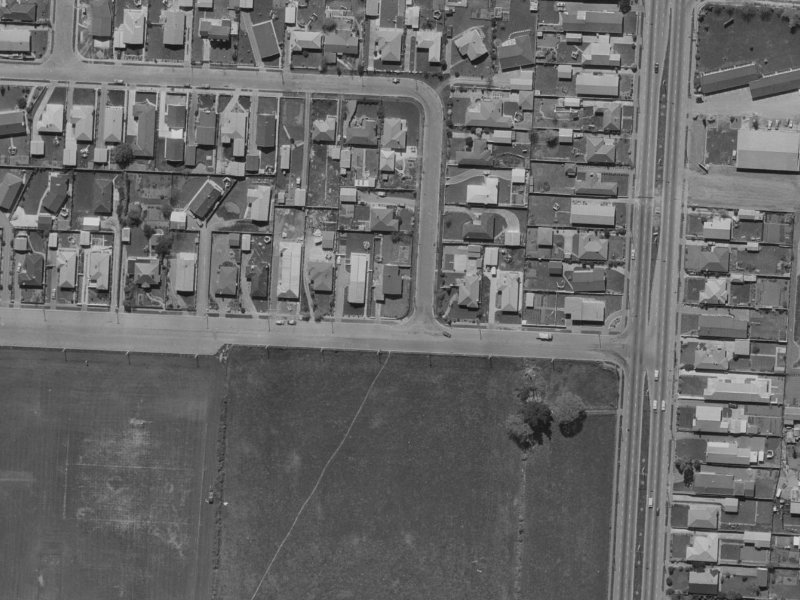 1 Rossiter Avenue from the air, 1970-1974