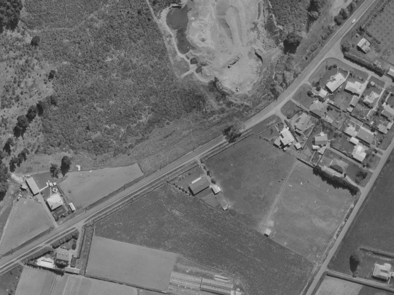 60 Waimakariri Road from the air, 1970-1974
