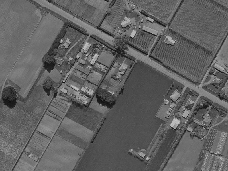 445 Sawyers Arms Road from the air, 1970-1974