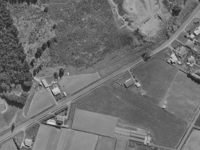 61 Waimakariri Road from the air, 1970-1974