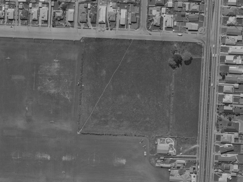 Saunders Place from the air, 1970-1974