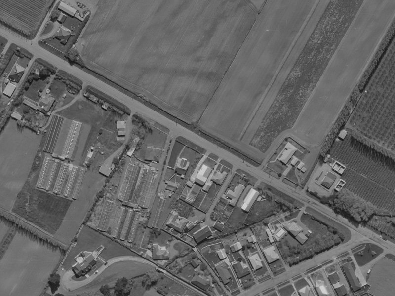 399 Sawyers Arms Road from the air, 1970-1974