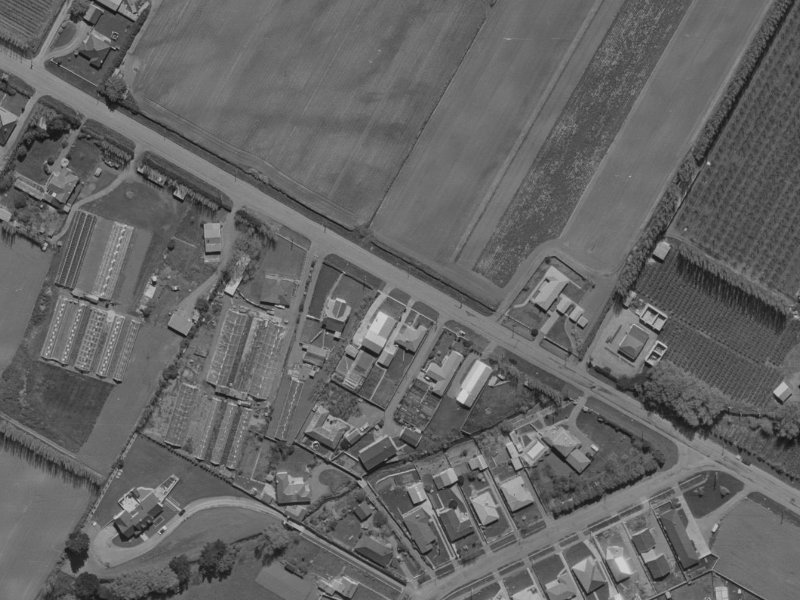 396 Sawyers Arms Road from the air, 1970-1974