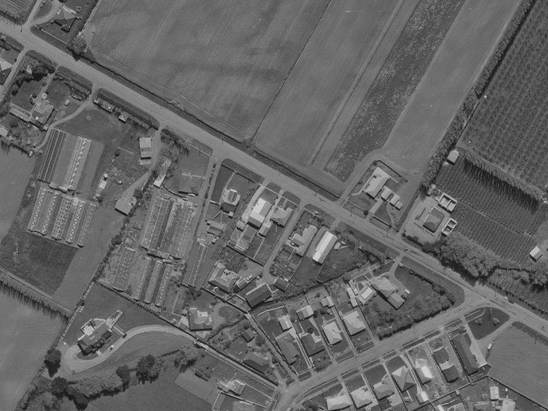 397 Sawyers Arms Road from the air, 1970-1974