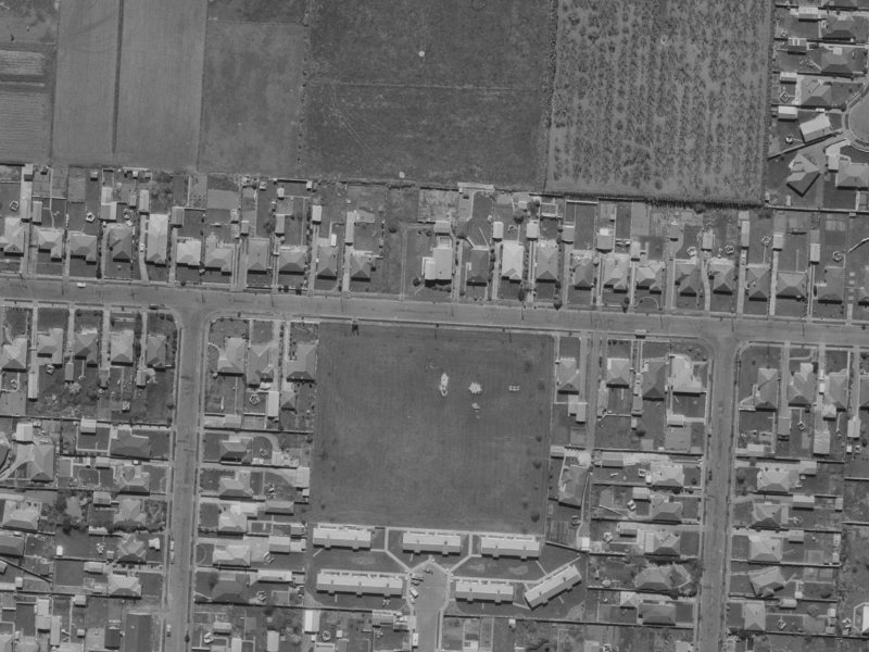 43 Dunedin Street from the air, 1970-1974