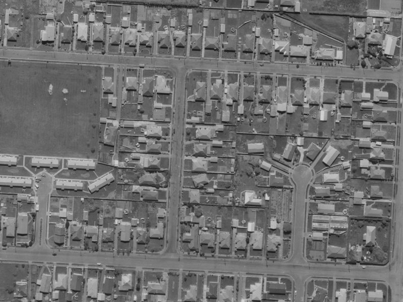 14 Mottram Street from the air, 1970-1974