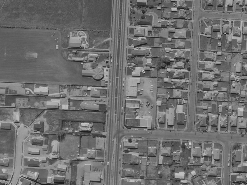 288 Main North Road from the air, 1970-1974