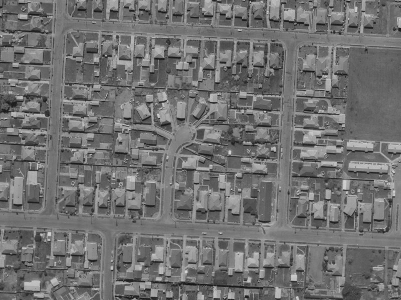 Hannah Place from the air, 1970-1974