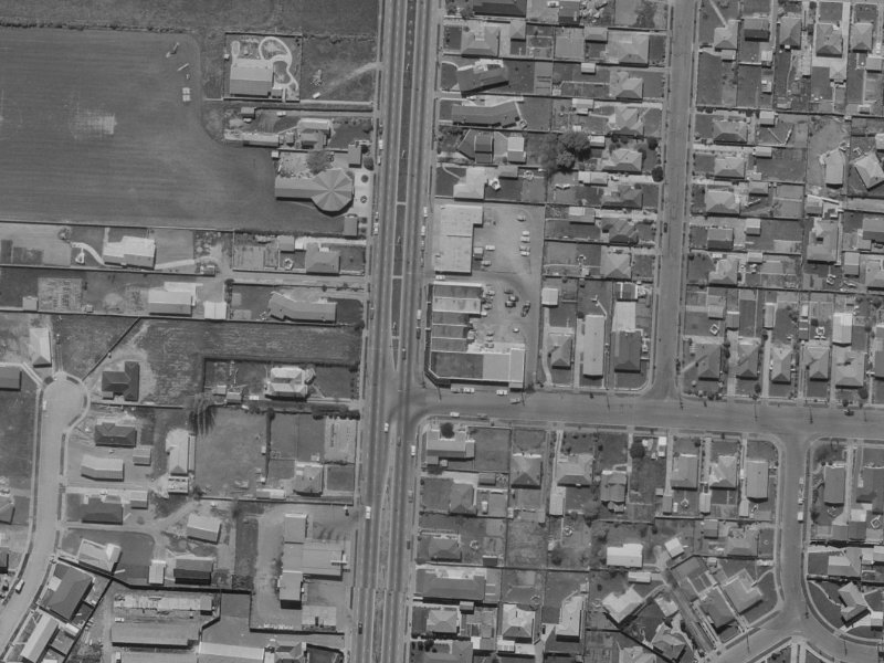 284 Main North Road from the air, 1970-1974