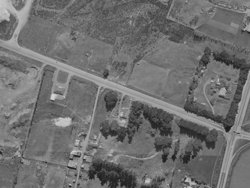 823 Harewood Road from the air, 1970-1974