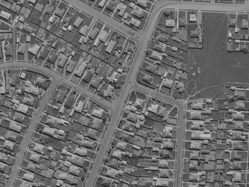 45 Grampian Street from the air, 1970-1974