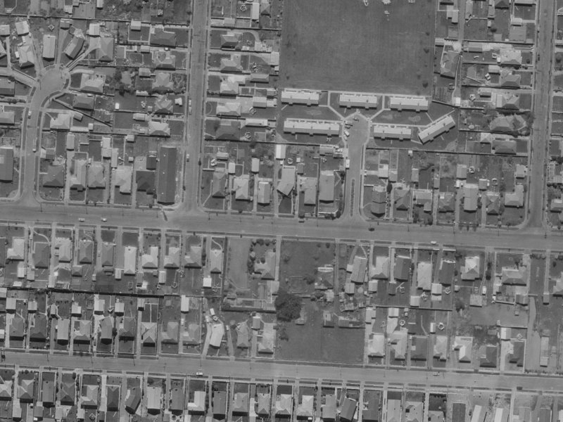 47 Daniels Road from the air, 1970-1974