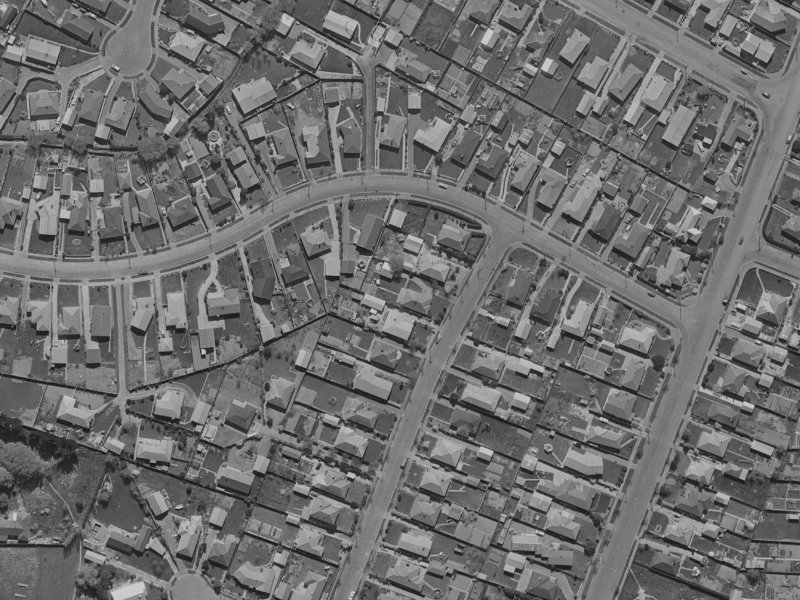 43 Brockham Street from the air, 1970-1974