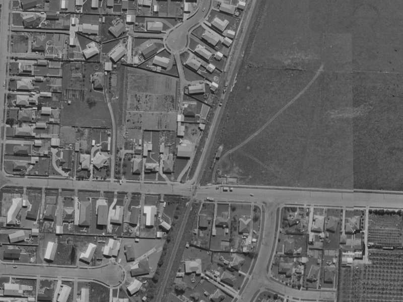 62B Tuckers Road from the air, 1970-1974