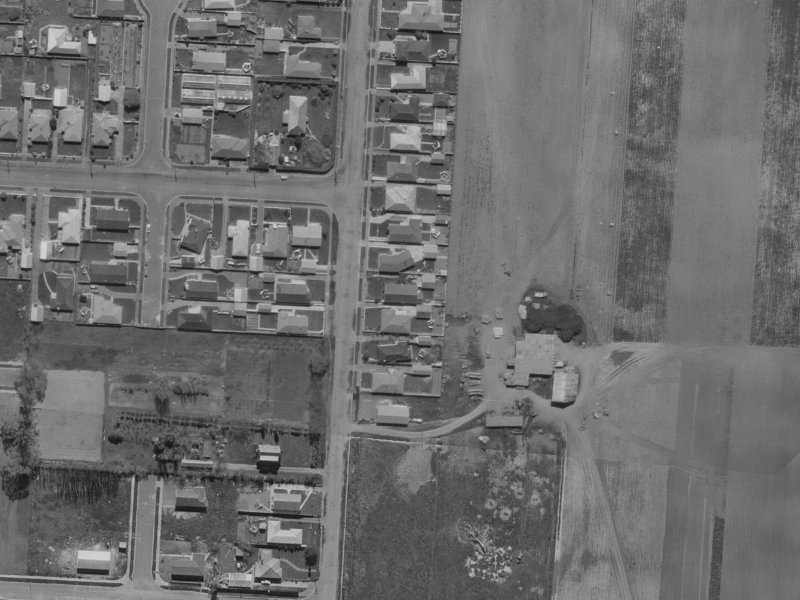 124 Grimseys Road from the air, 1970-1974
