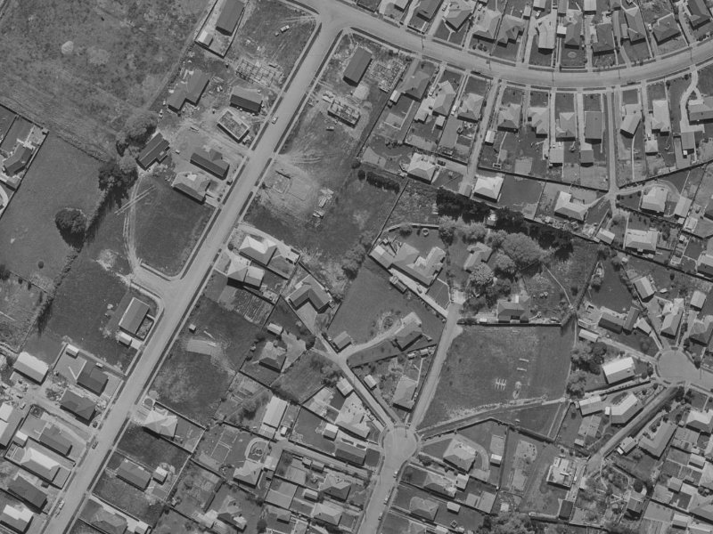 35A Larch Place from the air, 1970-1974