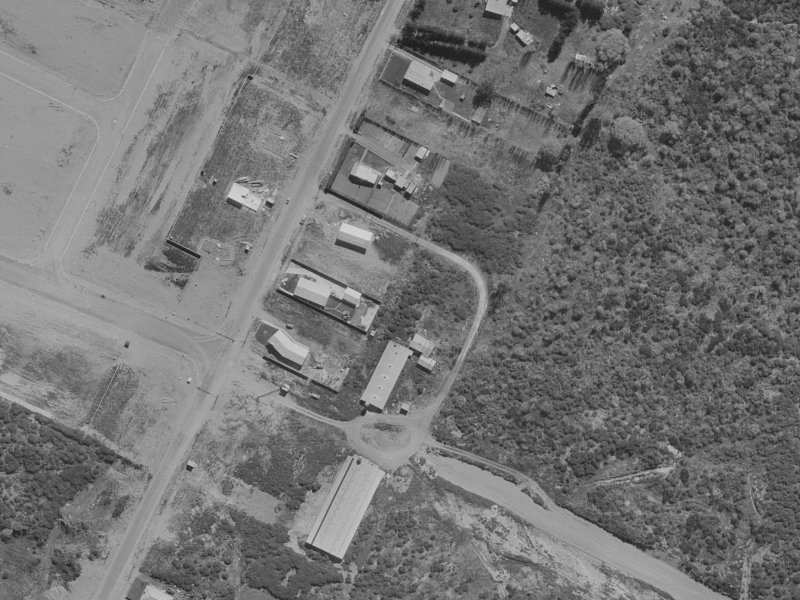 47A Inwoods Road from the air, 1970-1974