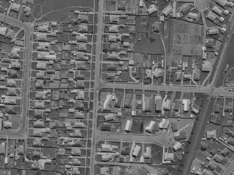 80 Tuckers Road from the air, 1970-1974