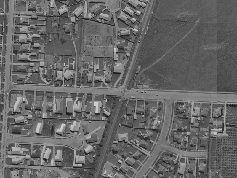 62 Tuckers Road from the air, 1970-1974