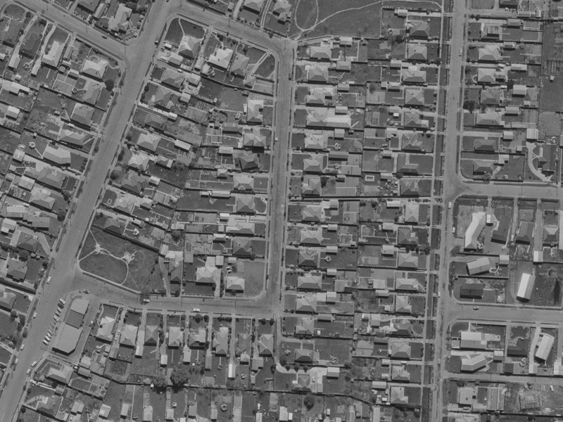 18 Jocelyn Street from the air, 1970-1974