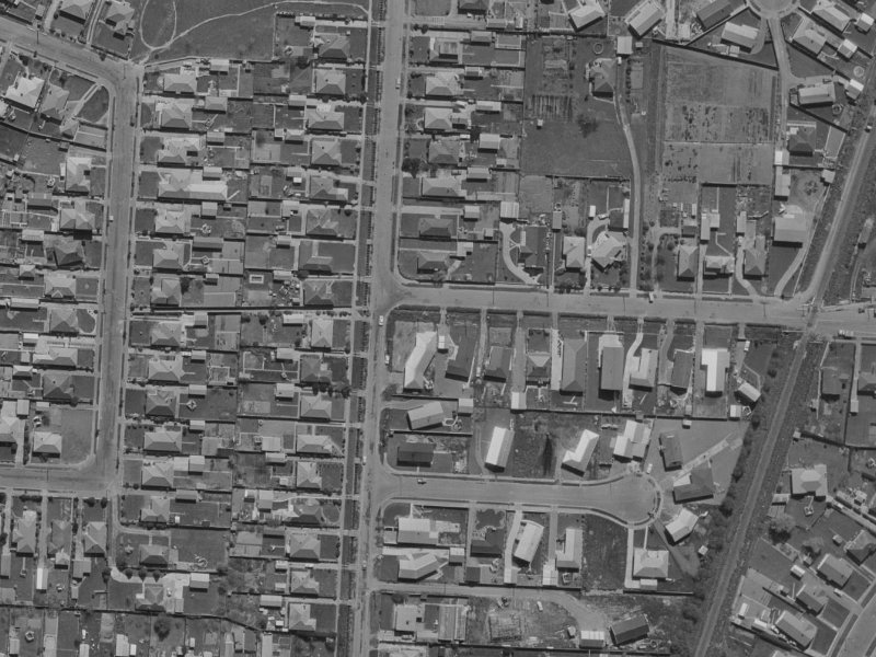 83 Tuckers Road from the air, 1970-1974