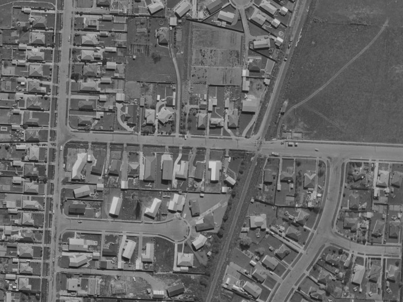 71 Tuckers Road from the air, 1970-1974