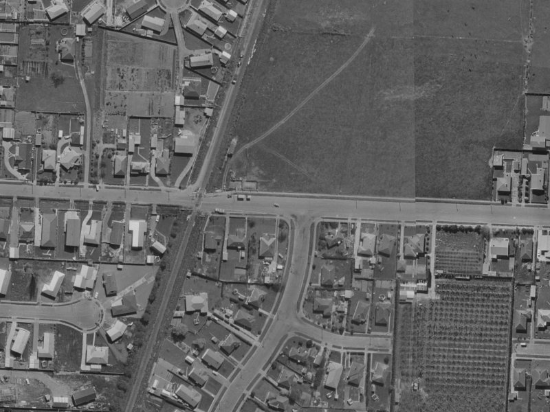61 Tuckers Road from the air, 1970-1974