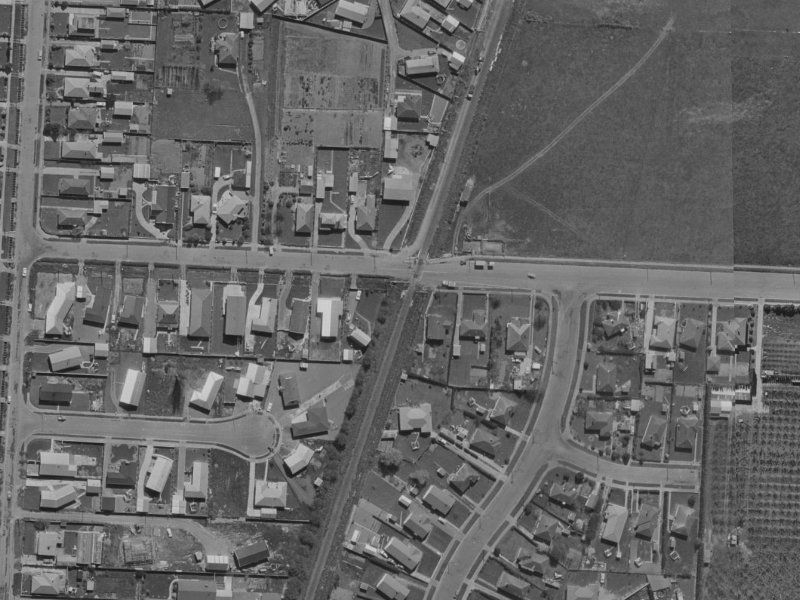 65 Tuckers Road from the air, 1970-1974
