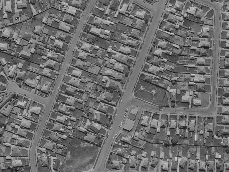 25 Grampian Street from the air, 1970-1974