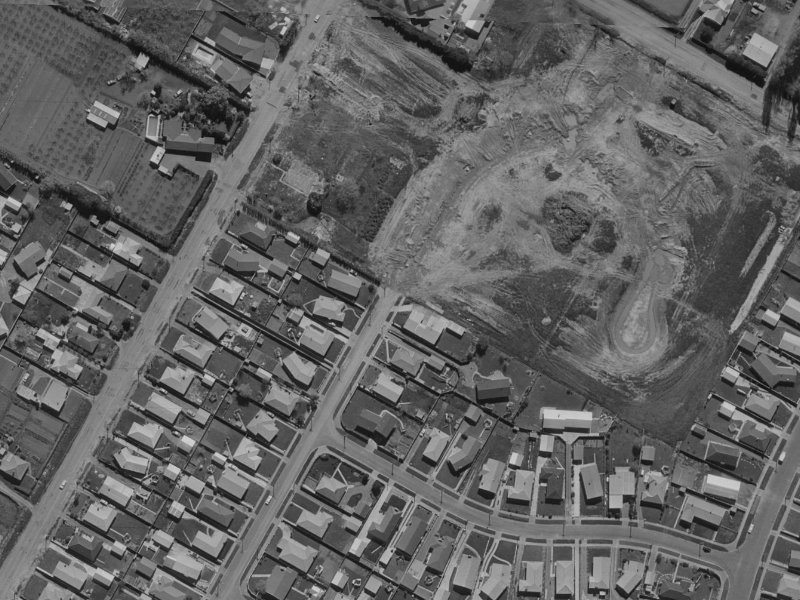 Oldwood Street from the air, 1970-1974