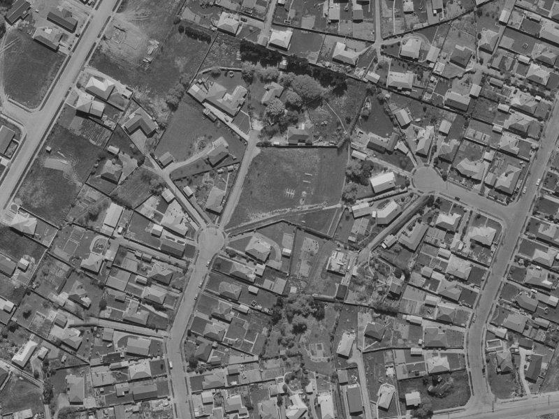 28 Larch Place from the air, 1970-1974
