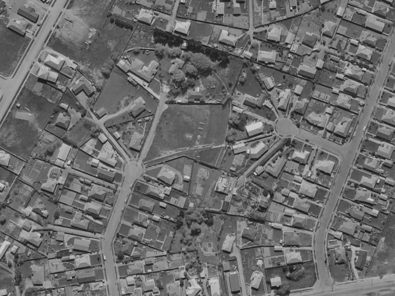20 Larch Place from the air, 1970-1974