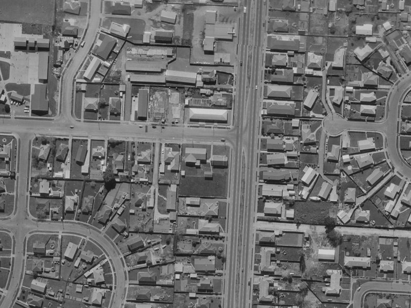 237 Main North Road from the air, 1970-1974