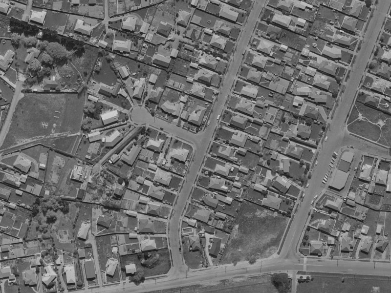 1 Cherry Place from the air, 1970-1974