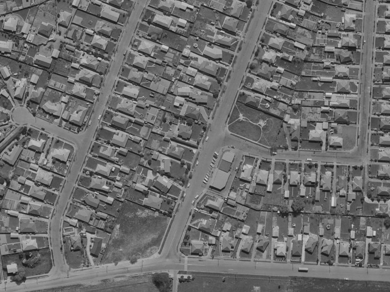 19 Grampian Street from the air, 1970-1974