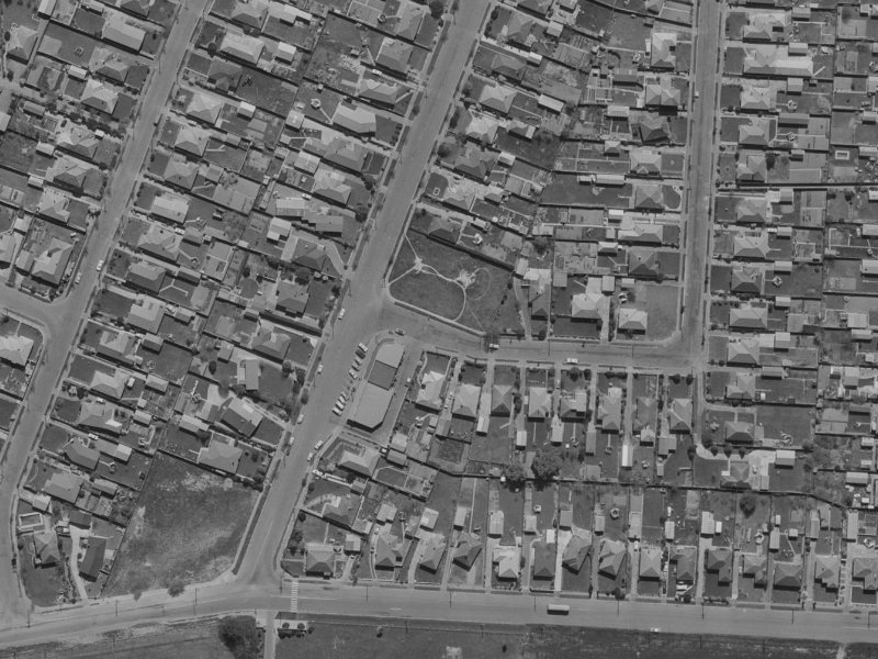 2A Jocelyn Street from the air, 1970-1974