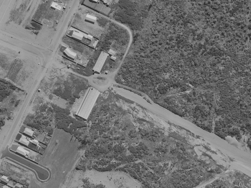102 Queenspark Drive from the air, 1970-1974