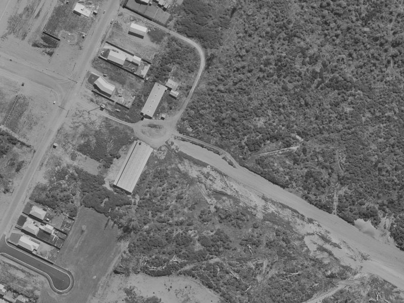 104 Queenspark Drive from the air, 1970-1974