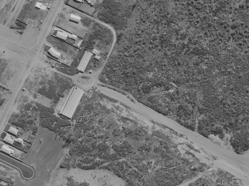 100 Queenspark Drive from the air, 1970-1974