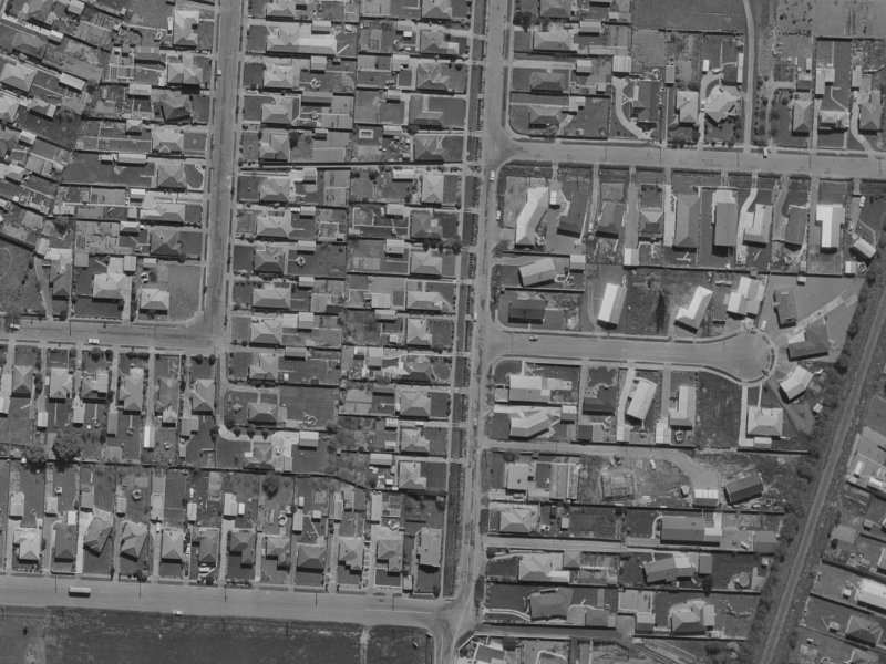 49A Cavendish Road from the air, 1970-1974