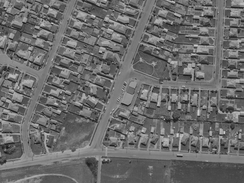 18 Grampian Street from the air, 1970-1974
