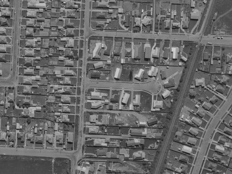 4 Bulman Place from the air, 1970-1974