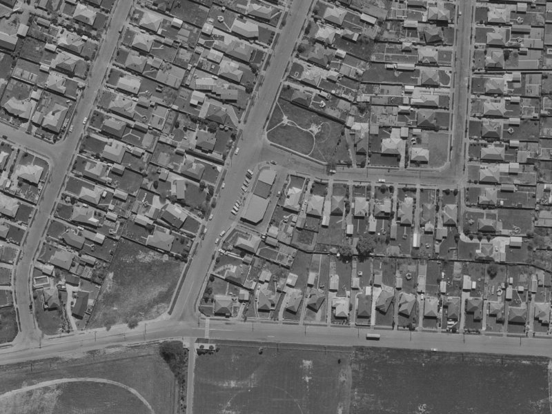 5A Jocelyn Street from the air, 1970-1974