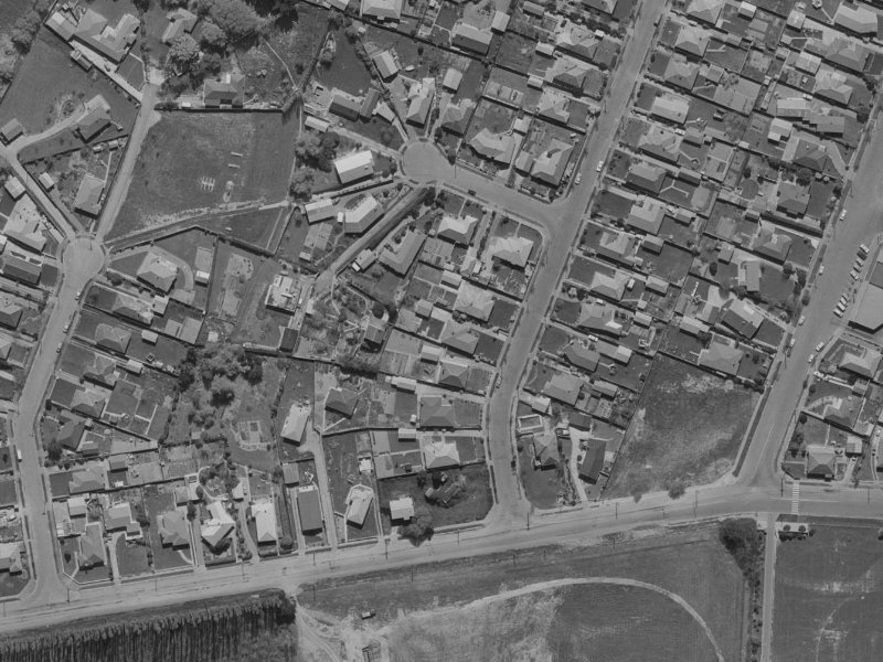9 Brockham Street from the air, 1970-1974